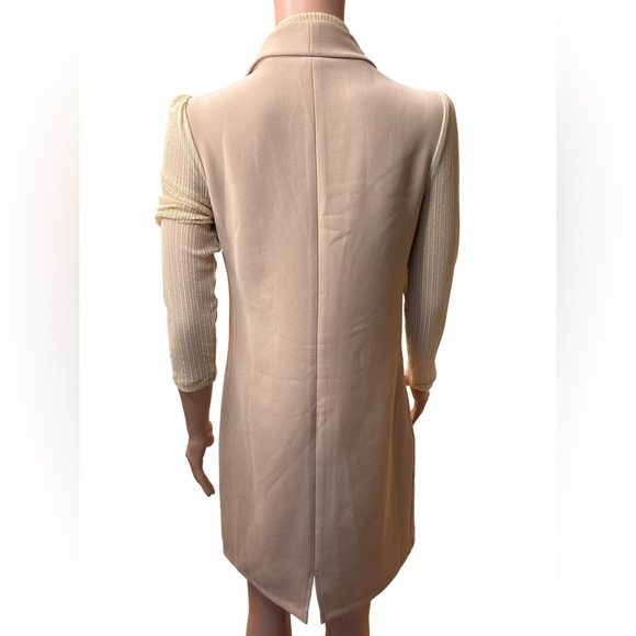 Lianjiani Chic Tan Long Sleeve Dress Medium - Picture 3 of 5